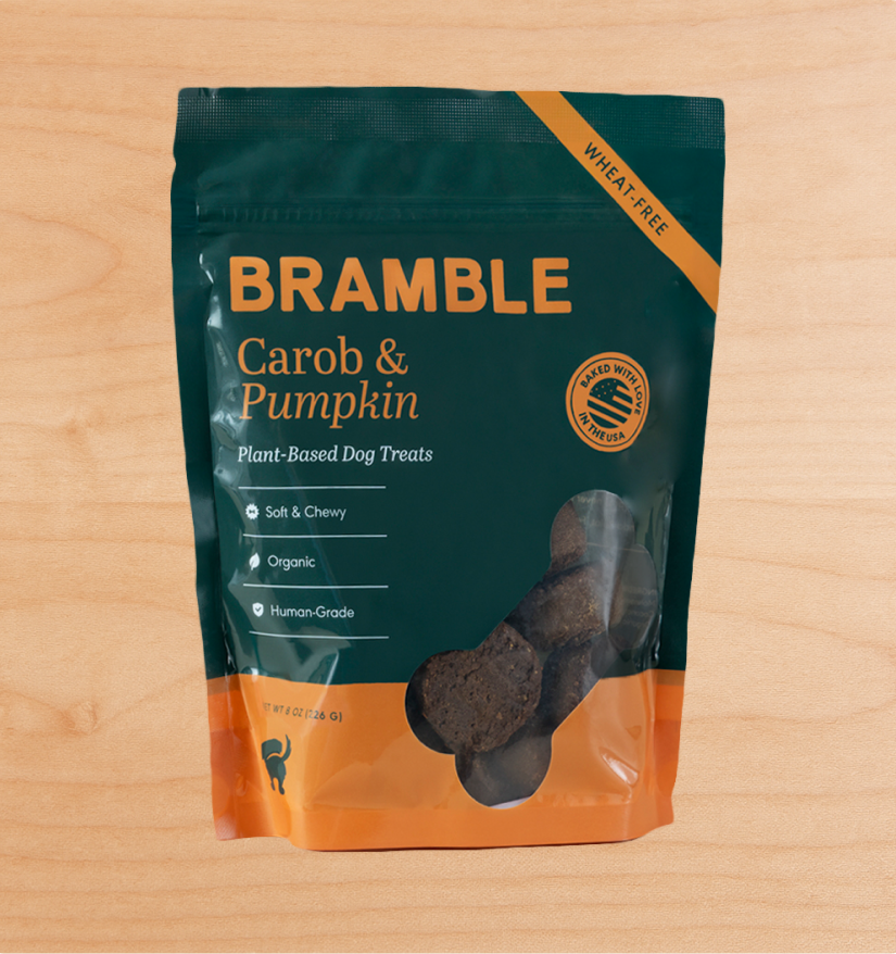Bramble's Carob Pumpkin Plant-Based Dog Treats