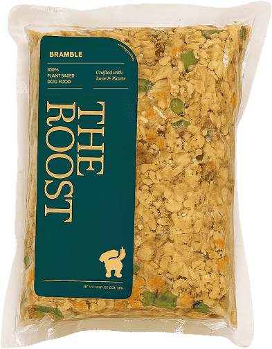 A pack of The Roost fresh dog food