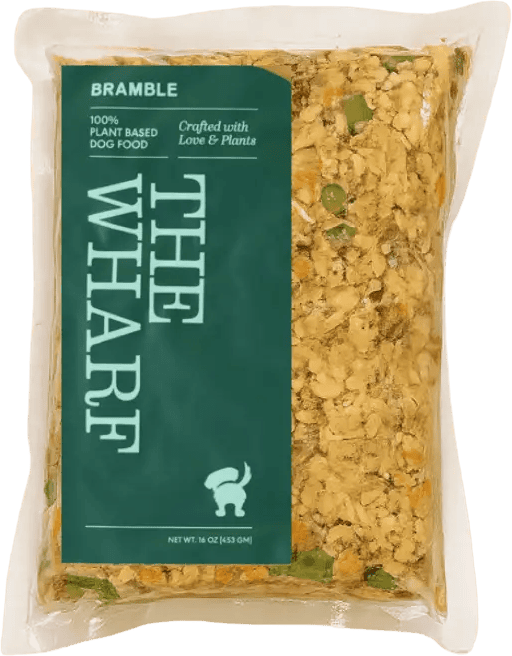 A pack of The Wharf fresh dog food